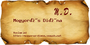 Mogyorós Diána névjegykártya