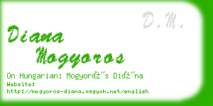 diana mogyoros business card